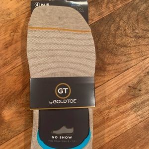 Brand new Gold Toe “no show”